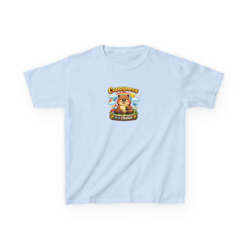 Cappyness ist eine Wahl Capybara Tee | Kinder Baumwoll T-Shirt Bild 9