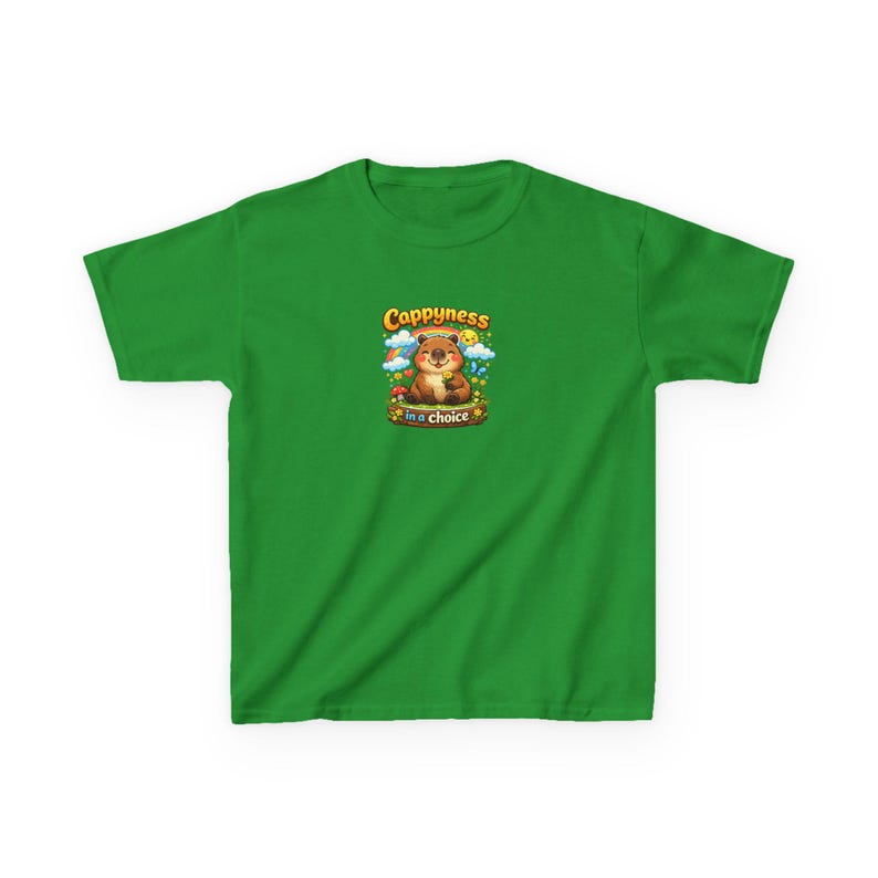 Cappyness ist eine Wahl Capybara Tee | Kinder Baumwoll T-Shirt Bild 8