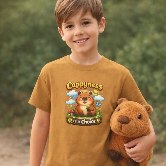 Cappyness Is A Choice Capybara Tee | Kids Cotton Tee