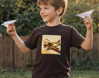 Luftfahrt Fan, Flugzeugmodell Kids Heavy Cotton ™ Tee