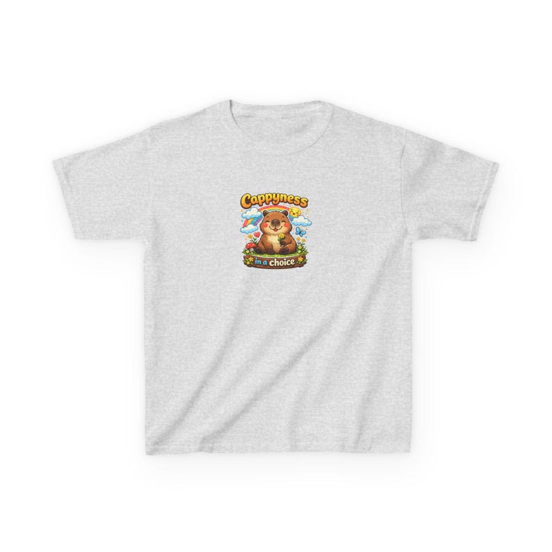 Cappyness ist eine Wahl Capybara Tee | Kinder Baumwoll T-Shirt Bild 4