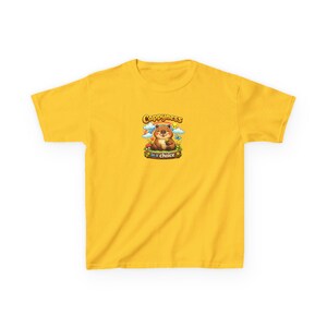 Cappyness ist eine Wahl Capybara Tee | Kinder Baumwoll T-Shirt Bild 7