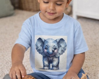 Baby Elefant Kleinkind T-shirt, Kinder Grafik T-Shirt, Zoo Safari Outfit