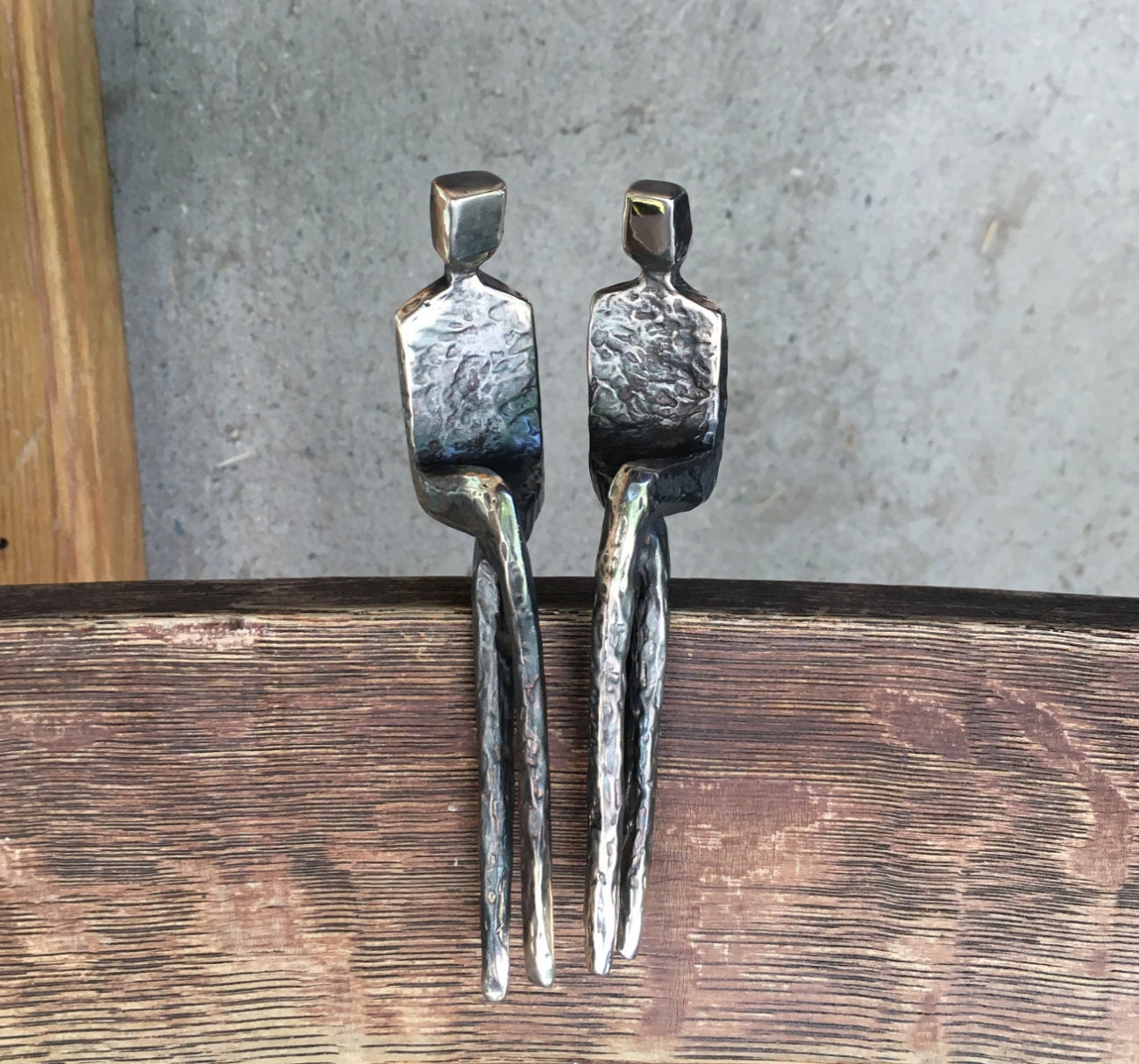 Rustic Gay Couple Sculpture Gay Figurines Gay Sculpture Etsy