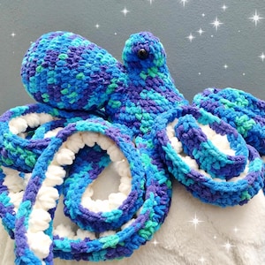 SOFORT LIEFERBAR Riesiger Anker Oktopus | Riesen Oktopus | Großes Kuscheltier | Riesenkrake | Meeresfarbe | Gefüllter Oktopus