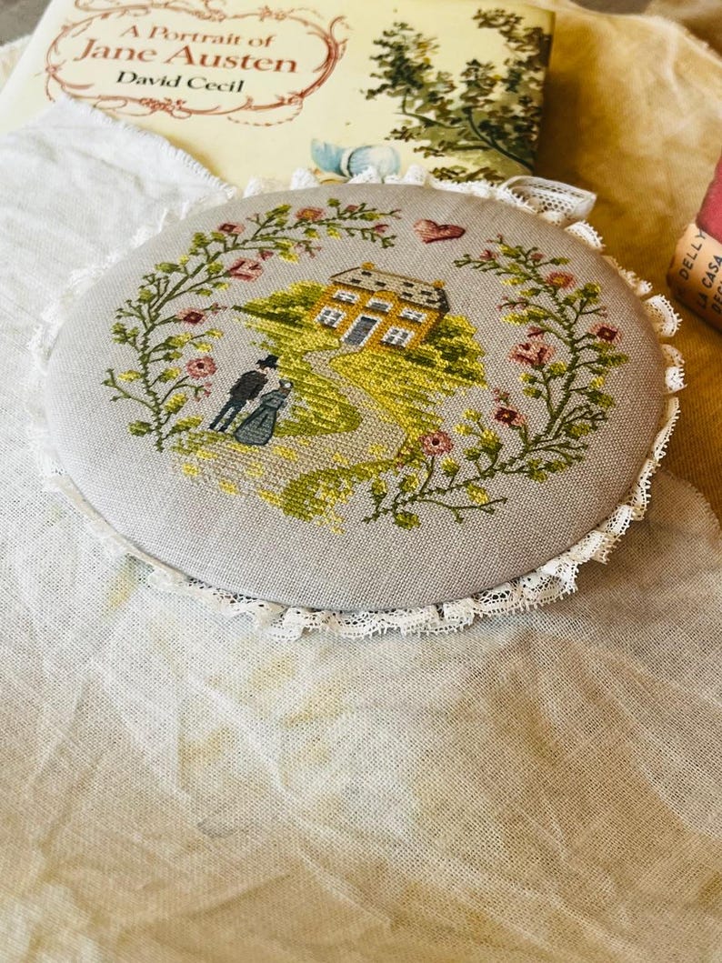 Jane Austen Cross Stitch Pattern PDF | Romantic Regency House | Cottage ...