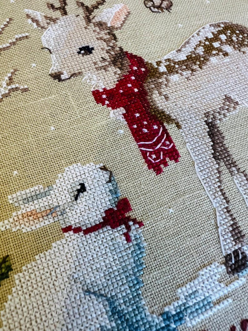 Snowflake | Christmas Cross Stitch Pattern PDF | Winter Reindeer ...