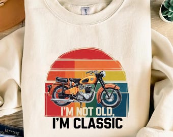Vintage Motorcycle PNG: Retro Biker Design (Digital Download)