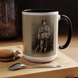 Calamity Jane Vintage Cowgirl Mug - 15 oz. | Old time Western Coffee Mug, Gifts for Coffee Lovers, Country Chic, Rustic Coffee Cup