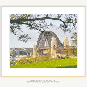 Vintage Sydney Bridge, Bridge Photo, Australia Wall Art, Travel Photography, Sydney Wall Decor, Harbor Bridge Photo, Vintage Australia