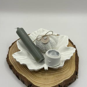 Schale Ahornblatt als Geschenkset aus Raysin Art. Nr. 035