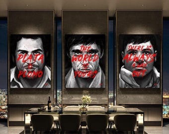 Pablo Escobar Tony Montana Gangsters Leinwand Gemälde und Poster Drucke Wand Kunst Bilder Für Wohnzimmer Dekoration