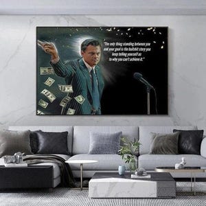 The Wolf of Wall Street Movie Canvas Art Wall Art Posters and Prints on Canvas Picture Wall Art Cuadros Home Room Decor