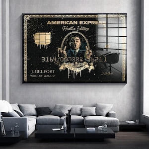 O Lobo de Wall Street Filme Clássico Magnata Financeiro Motivacional Imagens para Viver Pintura em Tela