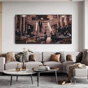 Famous Celebrities Movie Characters Scarface Canvas Painting Print Wall Art The Greatest Gangsters Decor