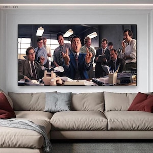 The Wolf of Wall Street Film Canvas Painting Movie Large Size  Poster  Wall Art Picture for Living Room Home Decoration