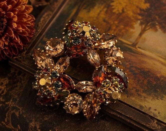 Vintage Austria Brooch - Etsy