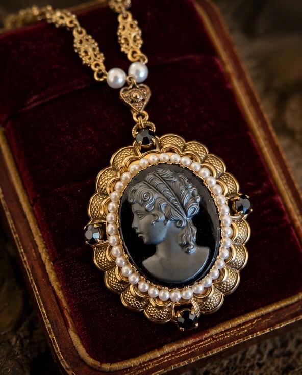 West Germany Cameo Necklace - Etsy