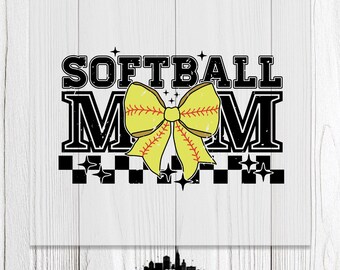 Softball Mom Ready For Press, Softball Mom Gift, Softball Mama Dtf Heat Transfers, Checker Softball Dtf Transfers,Game Day Mom Softball Gift