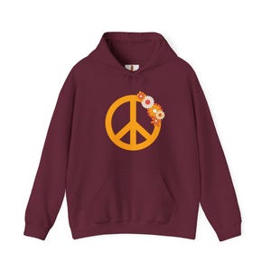 Hoodie mit Peace-Zeichen