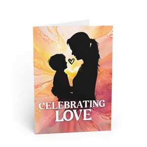 Tarjetas de felicitación románticas / Celebrando el amor, Tarjeta de aniversario, Tarjeta de San Valentín, Deseos de cumpleaños, Tarjetas de amor / Día de la Madre