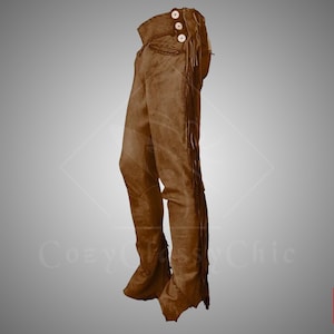 Suede Leather Chap, Mens Leather Chaps, Mens Cowboy Chap, Mens Western Chap, Western Style Chap, Riding Chap, Mountain Chap, Leather Chap, Mens Chaps, Womens Chap, Native Chap, Suede Leather Pant, 
Mens Leather pant