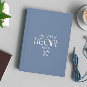 Custom Recipe Book, Personalized Family Cookbook, Blank Recipe Notebook for Moms, Cooking Lover Gifts, Recipe Journal Book, Recipe Binder
