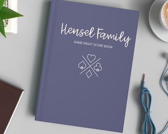 Custom Family Game Night Score Book: Personalized Gaming Gift
