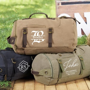 Groomsman Duffle Bags,Personalized Weekender Bag For Man,Custom Travel Bag, Best Man Gift,Wedding Party Gift For Him,Bachelor Party Gift Him