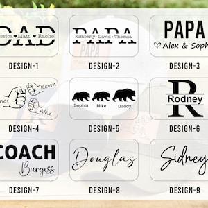 Personalized Dad Hat From Kids,Fathers Day Gift,Engraved Dad Hat With Leather Patch,Dad Baseball Hats,Custom Dad Cap, Dad Gift From Daughter image 7