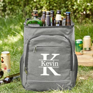 Custom Insulated Cooler Backpack for Groomsmen,Custom name Cooler Backpack,Personalized Beer Bag for Hiking,Groomsmen Proposal Gift For Him.