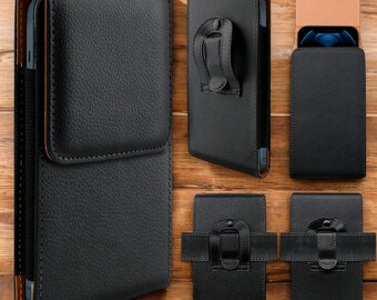 thumbnail image 2 of LLKMEIP Heavy Duty 360 Belt Clip Holster Case For IPhone 17, 16e, 15 Pro Max, 14 Series – Nylon Black 2 of 5