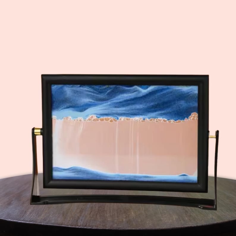 Moving Sand Art Picture Frame Flowing Sand Glass Decor for Home ...