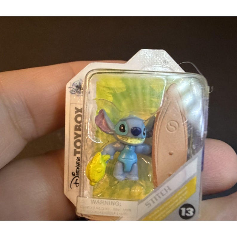 Stitch Mini Brands Disney Toybox Figure Surfboard Collectible Miniature image 3