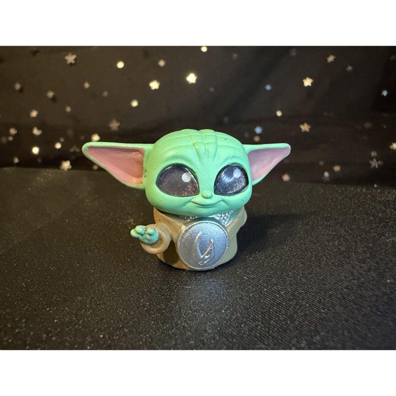 Star Wars Doorables Grogu Figure, Baby Yoda Mini Mandalorian Collectible image 2