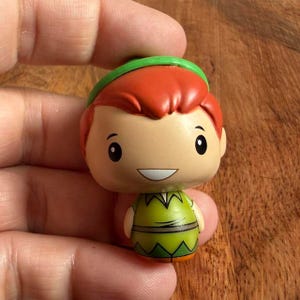 Disney Peter Pan Mini Figure  Classic Green Outfit & Red Hair  Cute Disney Toy