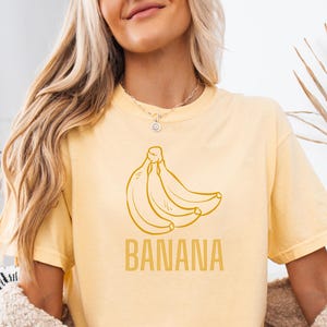 Comfort Colors® Banana Shirt Fruit Shirt Funny Vintage Aesthetic Retro Graphic Tee Bananas Tee Shirt Summer T-Shirt Food T-Shirt Summer Tee