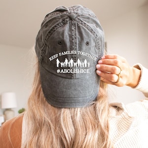 Abolish Ice Hat for Protestor Keep Families Together Chinga La Migra Hat for Immigrant Rights Hat Anti Trump Hat Political Hat Liberal Hat