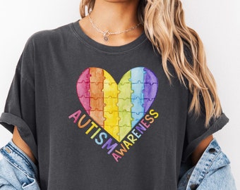 Comfort Colors® Autism Awareness Shirt for Her Autism Teacher Shirt Gift for Autism Mom T-Shirt SPED Teacher Shirt Autism Month T-Shirt