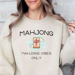 Mahjong Vibes Only Sweatshirt  Filipina Mom Dad Tee Mahjong Gift Mahjong Hoodie Gift for Mahjong Lover Shirt Mahjong Sweater Mahjong Shirt
