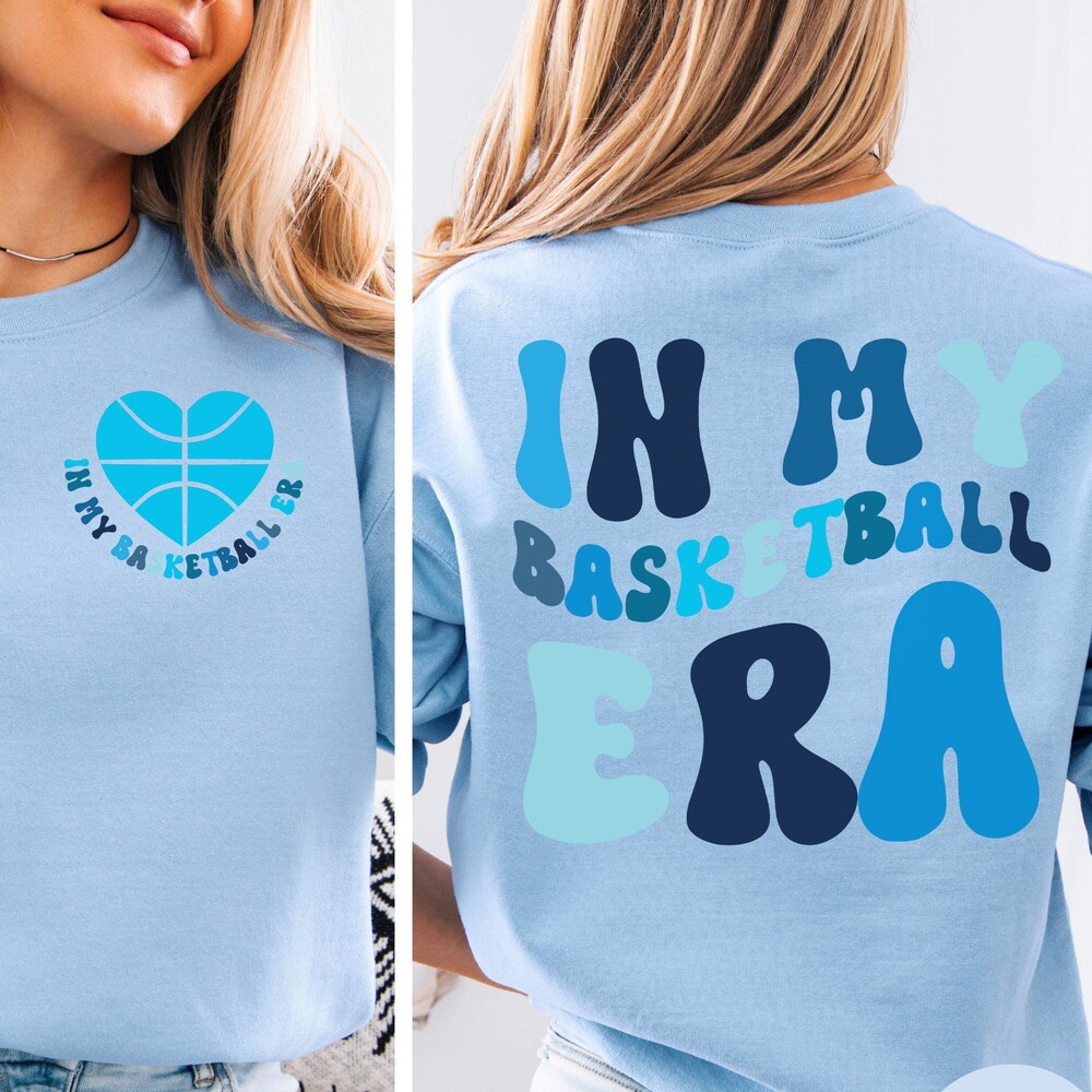 Snorider Design In My Basketball Era Sweatshirt Girls Basketball Player Shirt Basketball Team Gift Basketball Coach Funny Basketball Tee Game Day Sweaters