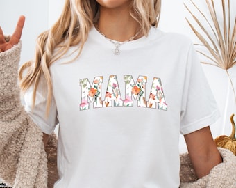 Maglietta floreale per mamma Maglietta carina per mamma Regalo per la festa della mamma per la mamma Maglietta Regalo per la mamma per la mamma Maglietta floreale per mamma per lei