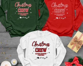Christmas Crew Shirt 2025 Family Christmas 2025 Shirts Christmas Group Shirt Family Matching Shirt S-2Xl Sweatshirt Unisex T-Shirt