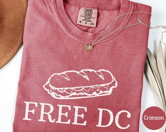 Comfort Colors® Free DC Protest Shirt Sandwiches DC Flag Shirt Human Rights Tee Resist Federal Overreach Protest DC Sub Protest Shirt