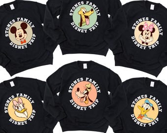 Custom Disneyworld Family Trip Sweatshirt Disney Family Vacation Hoodie Personalized Family Matching T-Shirt Disney Custom Mickey 2025 Shirt