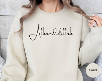 Alhamdulillah Sweatshirt for Ramadan Hoodie Muslim Shirt Holy Month Shirt Gift For Muslim Eid Shirt Islamic Alhamdulillah Sweater