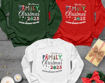 Custom Family Matching Shirt 2025 Family Christmas 2025 Shirts Christmas Group Shirt Family Matching Shirt S-2Xl Sweatshirt Unisex T-Shirt