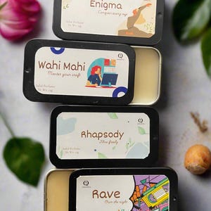 Natural Solid Perfume Balm | Long-Lasting | Pocket-Friendly | Handmade Fragrance | Gift for Her/Him | Essential Oil-Based Scent