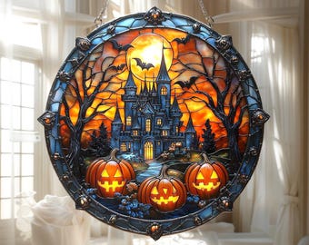 ステンドグラス　ハロウィンの屋台 楽天市場】ステンドグラス ハロウィンの通販