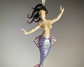 Art Glass Mermaid Ornament